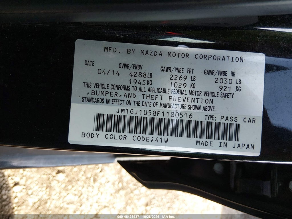 2015 Mazda MAZDA6 I Sport photo 9