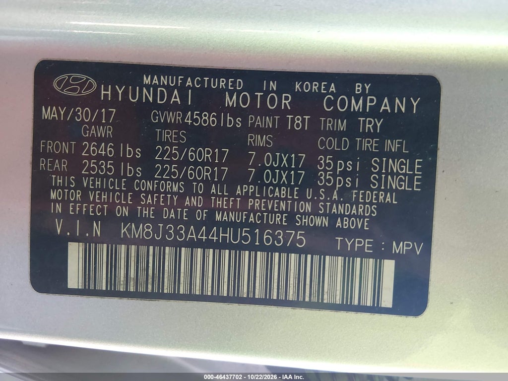 2017 Hyundai Tucson SE Plus photo 9