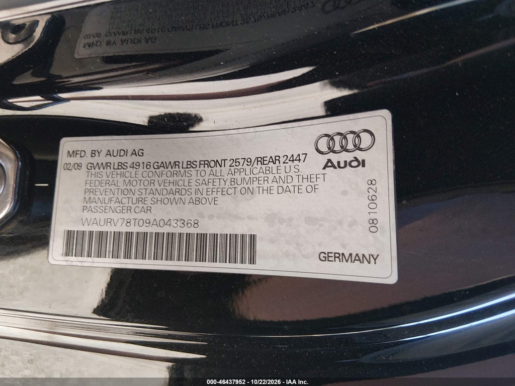 2009 Audi S5 4.2L photo 9