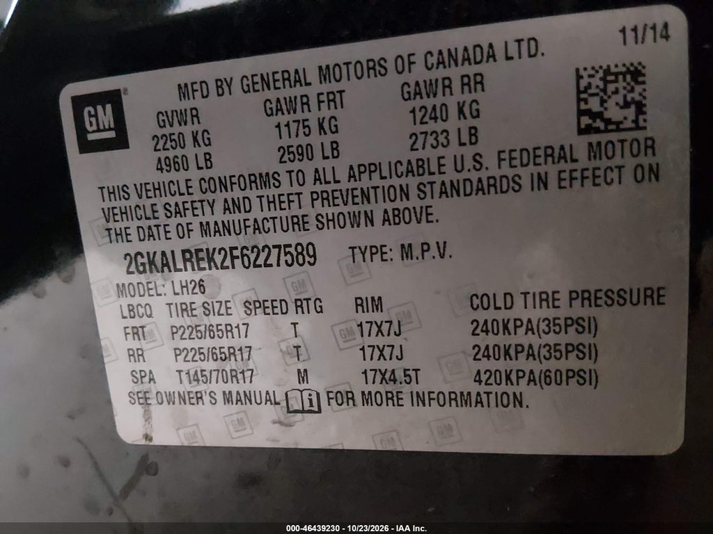 2015 GMC Terrain SLE-2 photo 9