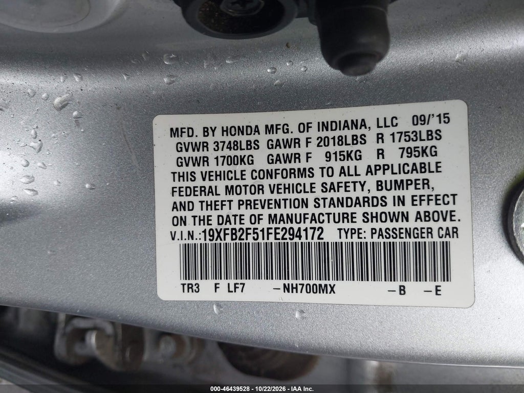 2015 Honda Civic LX photo 9