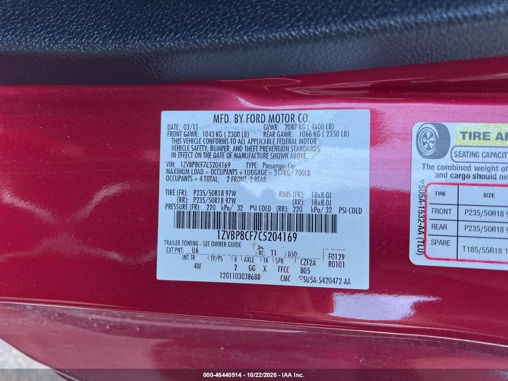 2012 Ford Mustang GT Premium photo 9