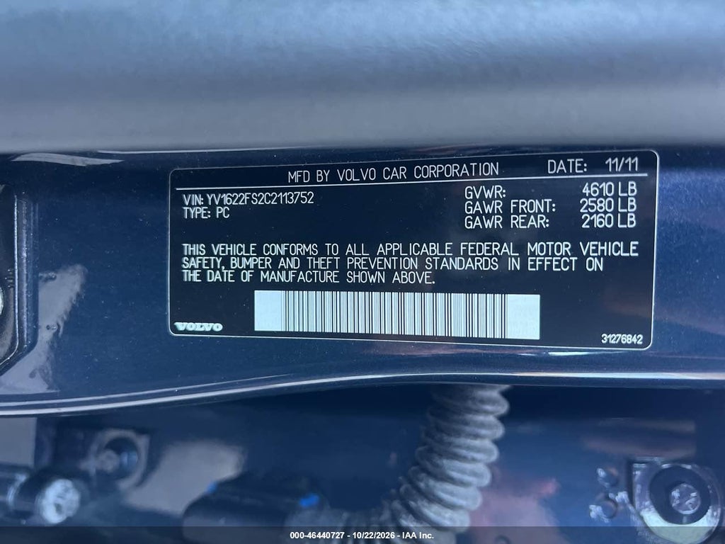 2012 Volvo S60 T5 photo 9