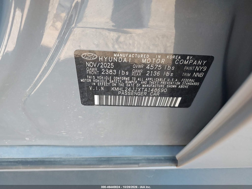 2026 Hyundai Sonata Hybrid Blue photo 9