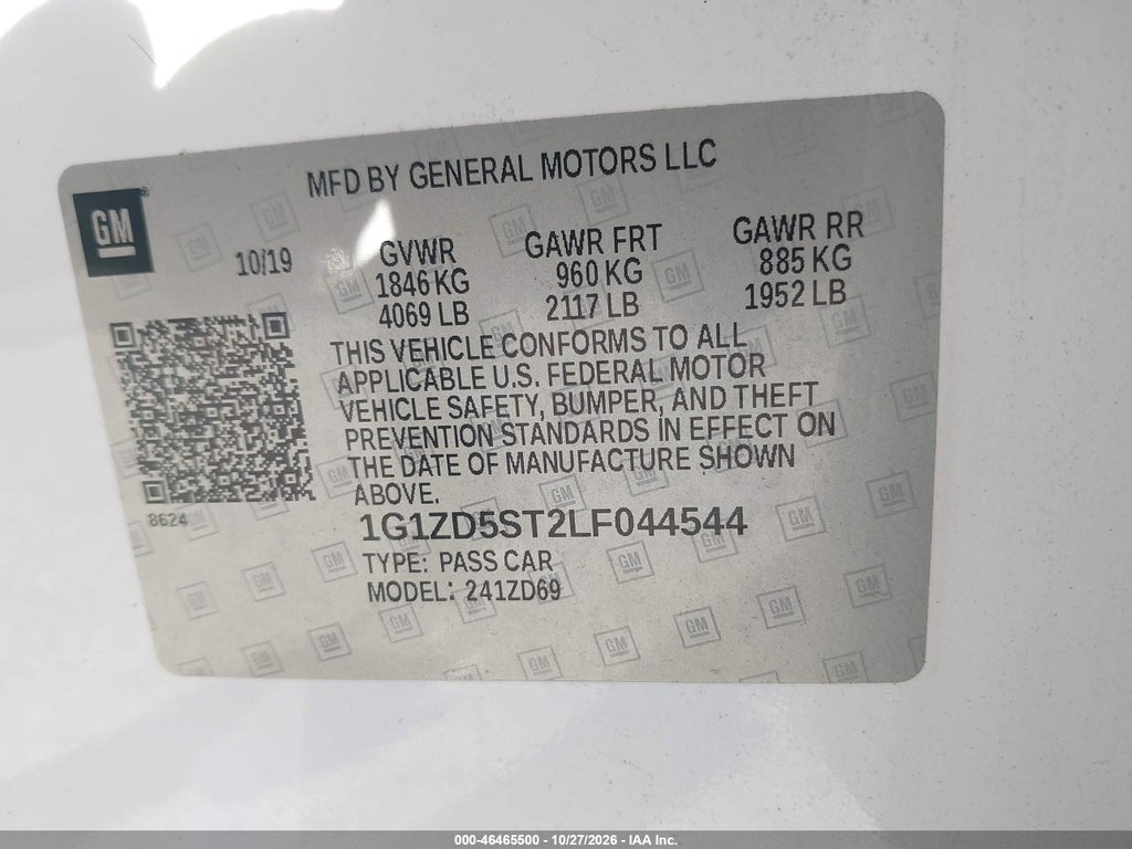 2020 Chevrolet Malibu FWD LT photo 9