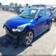 KMHTC6AE9EU186599 2014 Hyundai Veloster Turbo W/Black auction photo thumbnail 2