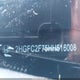 2HGFC2F75HH516008 2017 Honda Civic Ex auction photo thumbnail 9