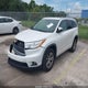 5TDKKRFH0FS061925 2015 Toyota Highlander Xle V6 auction photo thumbnail 2