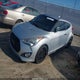 KMHTC6AE5DU112756 2013 Hyundai Veloster Turbo W/Blue auction photo thumbnail 2