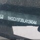 1HGCV1F35LA124044 2020 Honda Accord Sport auction photo thumbnail 9