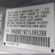 1HGEM21921L065288 2001 Honda Civic Ex auction photo thumbnail 9