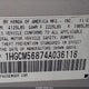 1HGCM56874A036118 2004 Honda Accord 2.4 Ex auction photo thumbnail 9