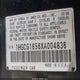 1HGCG1656XA004836 1999 Honda Accord Ex V6 auction photo thumbnail 9