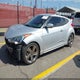 KMHTC6AE3DU107863 2013 Hyundai Veloster Turbo W/Blue auction photo thumbnail 2