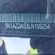 5N1AZ2AS3LN109254 2020 Nissan Murano S Intelligent Awd auction photo thumbnail 17
