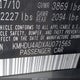 KMHDU4ADXAU071565 2010 Hyundai Elantra Gls auction photo thumbnail 9