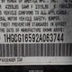 1HGCG16592A063744 2002 Honda Accord 3.0 Ex auction photo thumbnail 9