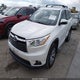 5TDKKRFHXES032706 2014 Toyota Highlander Xle V6 auction photo thumbnail 2