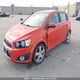 1G1JC6EH1C4122353 2012 Chevrolet Sonic Lt auction photo thumbnail 2