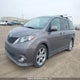 5TDXK3DC2CS266782 2012 Toyota Sienna Se 8 Passenger auction photo thumbnail 2