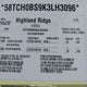 58TCH0BS9K3LH3096 2019 Highland Mesa Ridge auction photo thumbnail 13