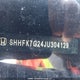 SHHFK7G24JU304129 2018 Honda Civic Lx auction photo thumbnail 19