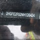 2HGFE2F52NH126424 2022 Honda Civic Sport auction photo thumbnail 19