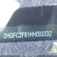 2HGFC2F81HH003332 2017 Honda Civic Ex auction photo thumbnail 20