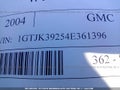 2004 GMC Sierra — photo 9 of 10 | VIN 1GTJK39254E361396