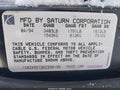 1994 Saturn Sl2 — photo 9 of 12 | VIN 1G8ZK5572RZ298199