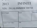 2013 Infiniti JX35 — photo 9 of 10 | VIN 5N1AL0MM0DC300744