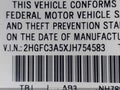 2018 Honda Civic — photo 9 of 16 | VIN 2HGFC3A5XJH754583