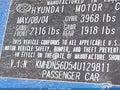 2004 Hyundai Elantra — photo 9 of 12 | VIN KMHDN56D54U129811