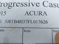 2015 Acura RDX — photo 9 of 11 | VIN 5J8TB4H37FL017626