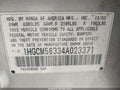 2004 Honda Accord — photo 9 of 16 | VIN 1HGCM56334A023371