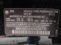 2013 BMW 3 Series — photo 9 of 16 | VIN WBA3B5G54DNS05770