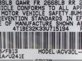 2003 Toyota Camry — photo 9 of 17 | VIN 4T1BE32K33U715194