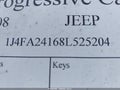 2008 Jeep Wrangler — photo 9 of 10 | VIN 1J4FA24168L525204