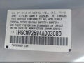 2004 Honda Accord — photo 9 of 17 | VIN 1HGCM72594A003080