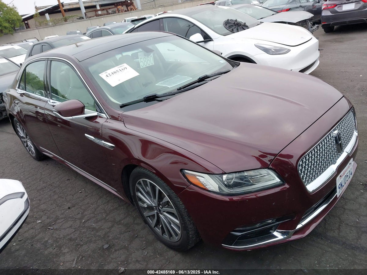 2017 Lincoln Continental 1LN6L9SK4H5618727 Lot 42485169