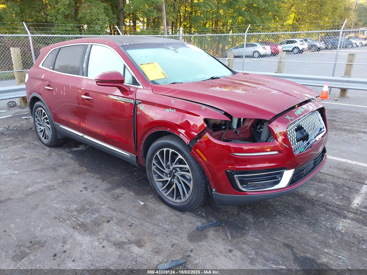 2019 Lincoln Nautilus 2LMPJ8LP3KBL30929 Lot 43320124