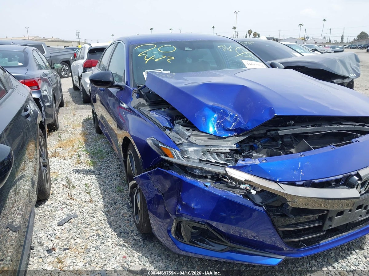 2022 Honda Accord 1HGCV1F38NA055207 Lot 44697594