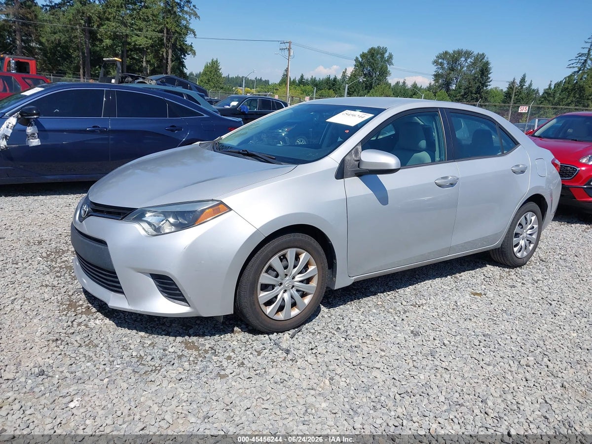 2014 TOYOTA COROLLA LE — снимка 2