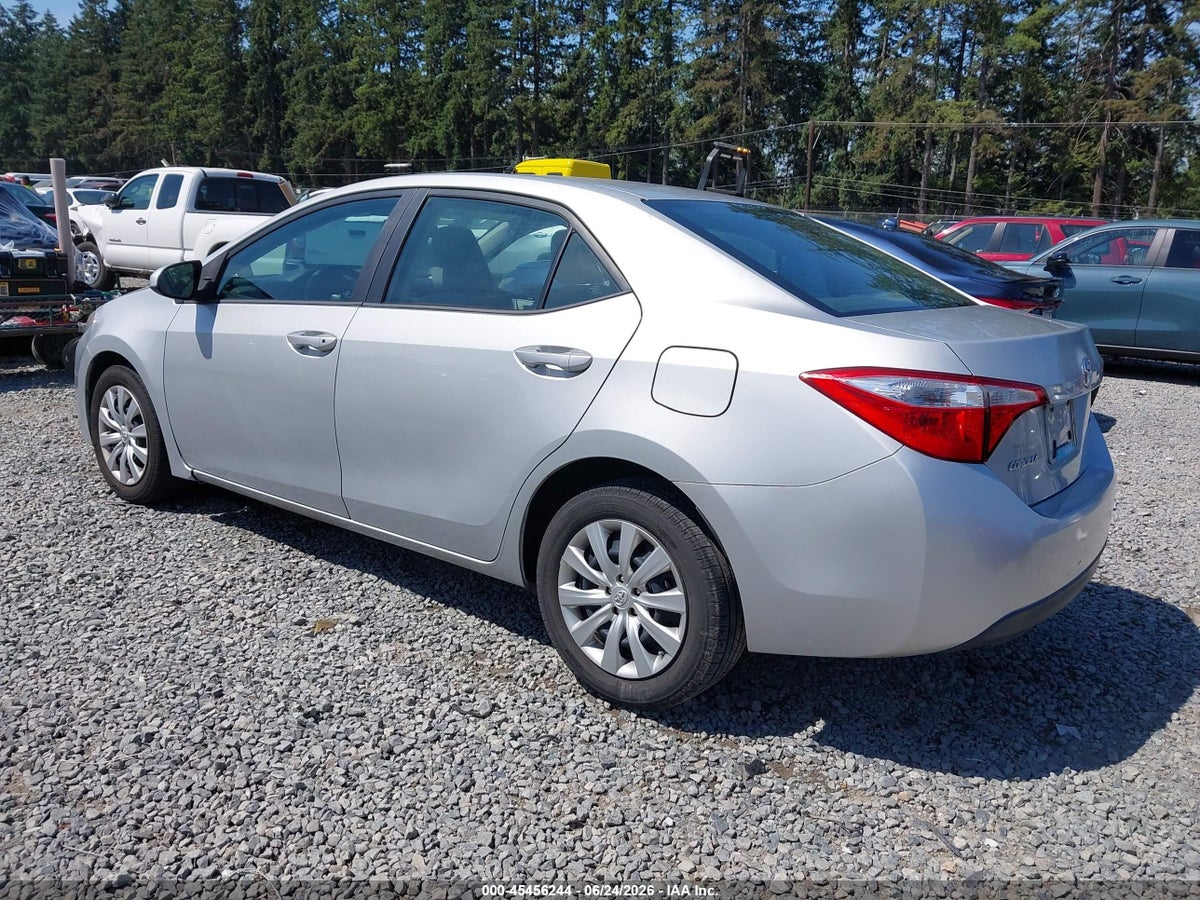 2014 TOYOTA COROLLA LE — снимка 3