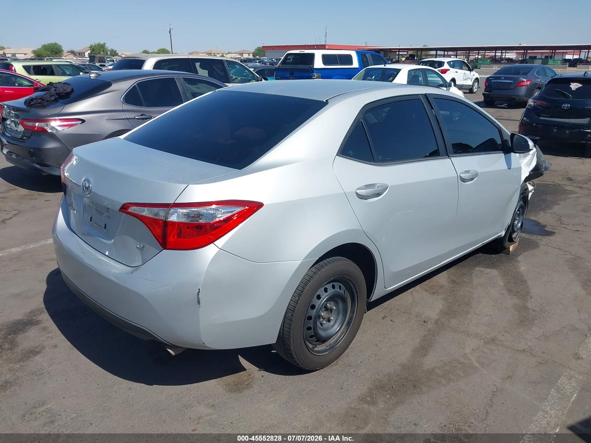 2014 TOYOTA COROLLA LE — снимка 4