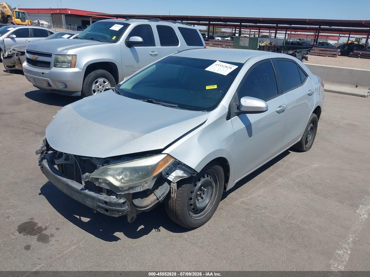 2014 TOYOTA COROLLA LE — снимка 2