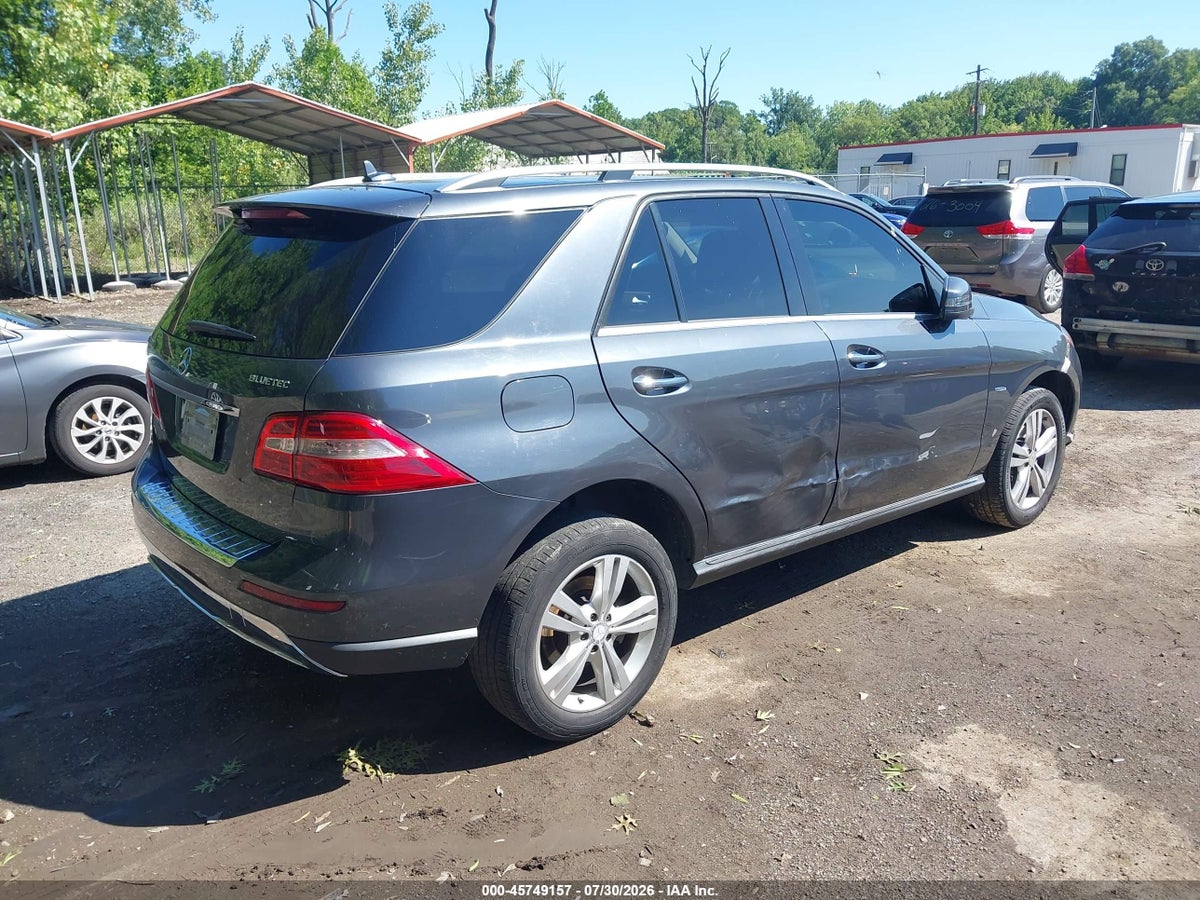 2012 MERCEDES-BENZ ML 350 BLUETEC 4MATIC — снимка 4