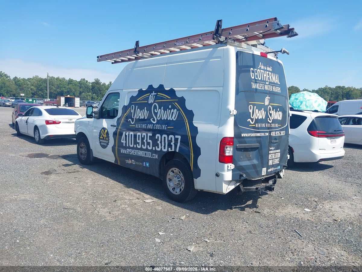 2020 NISSAN NV CARGO NV2500 HD SV HIGH ROOF V8 — photo 3
