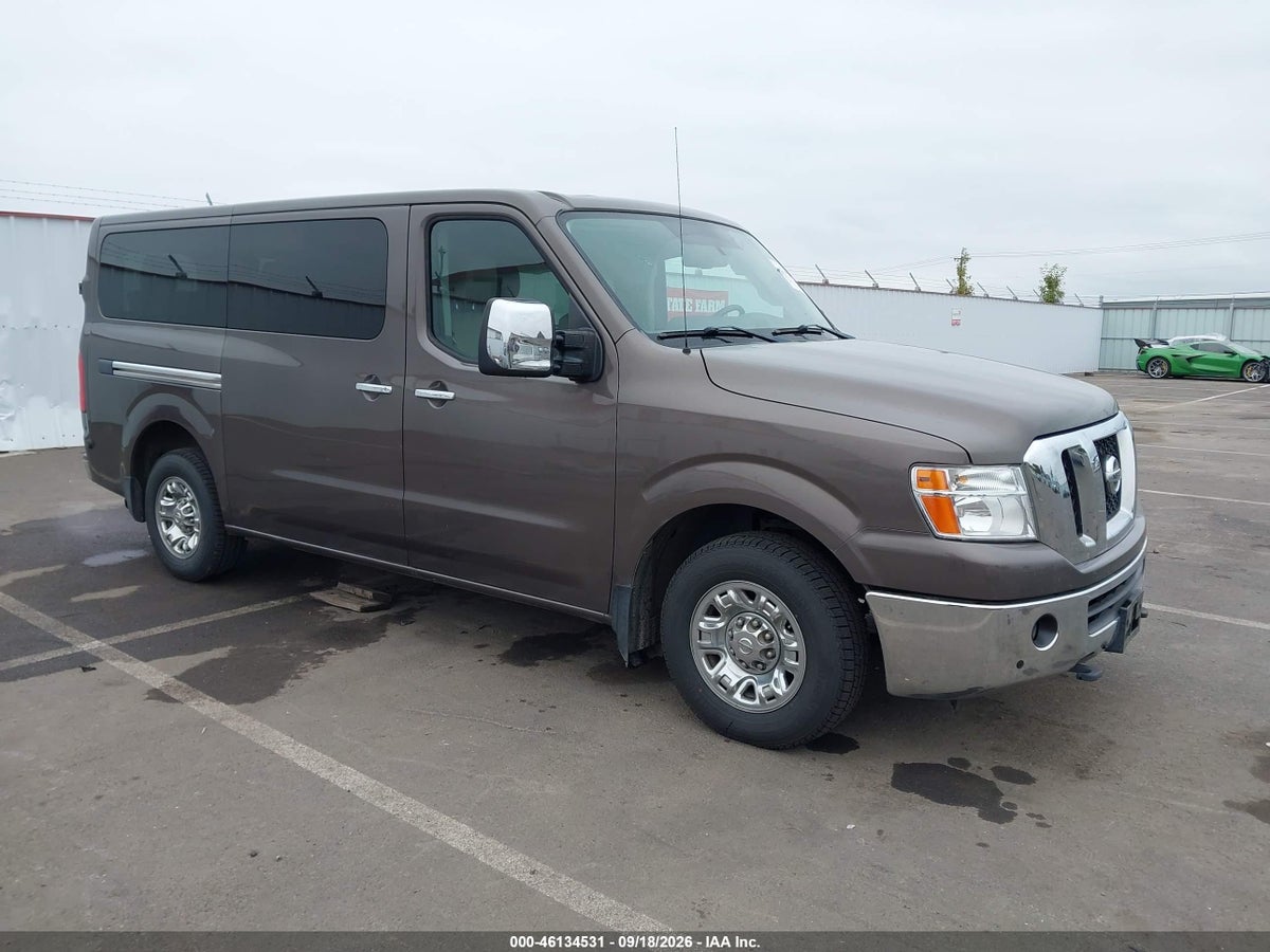 2017 NISSAN NV PASSENGER NV3500 HD SL V8