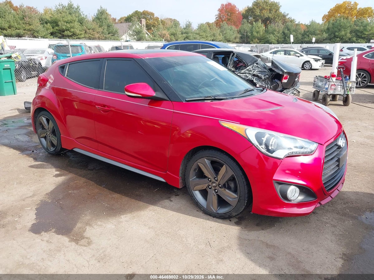 2013 HYUNDAI VELOSTER TURBO W/BLACK